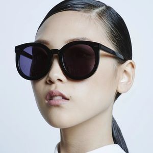 Karen Walker Black Super Duper Sunglasses